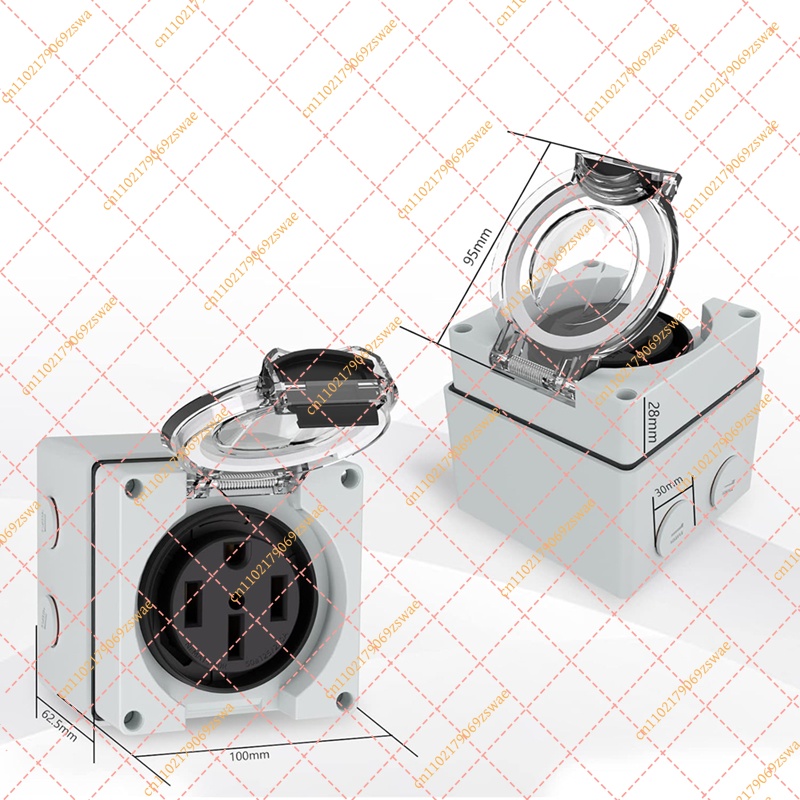 Outdoor Power Receptacle Box - 50 Amp Outdoor Power Outlet Box
