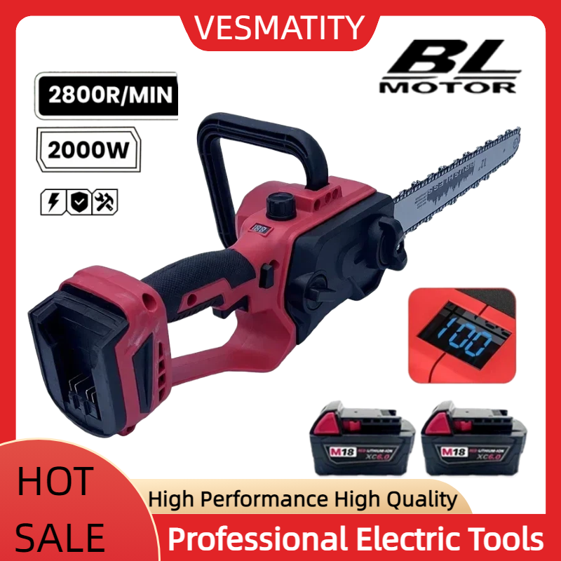 Pole Saw Cordless - Chainsaw Brushless 12 Inch with Auto