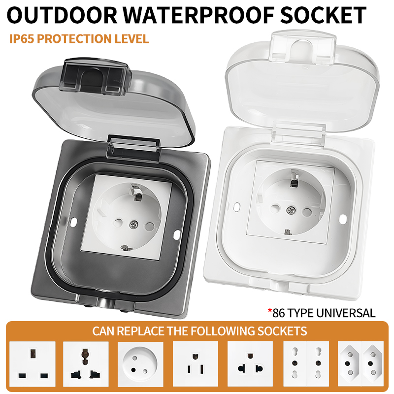 Outdoor Power Wash - IP65 Waterproof Outdoor Socket, 16A High