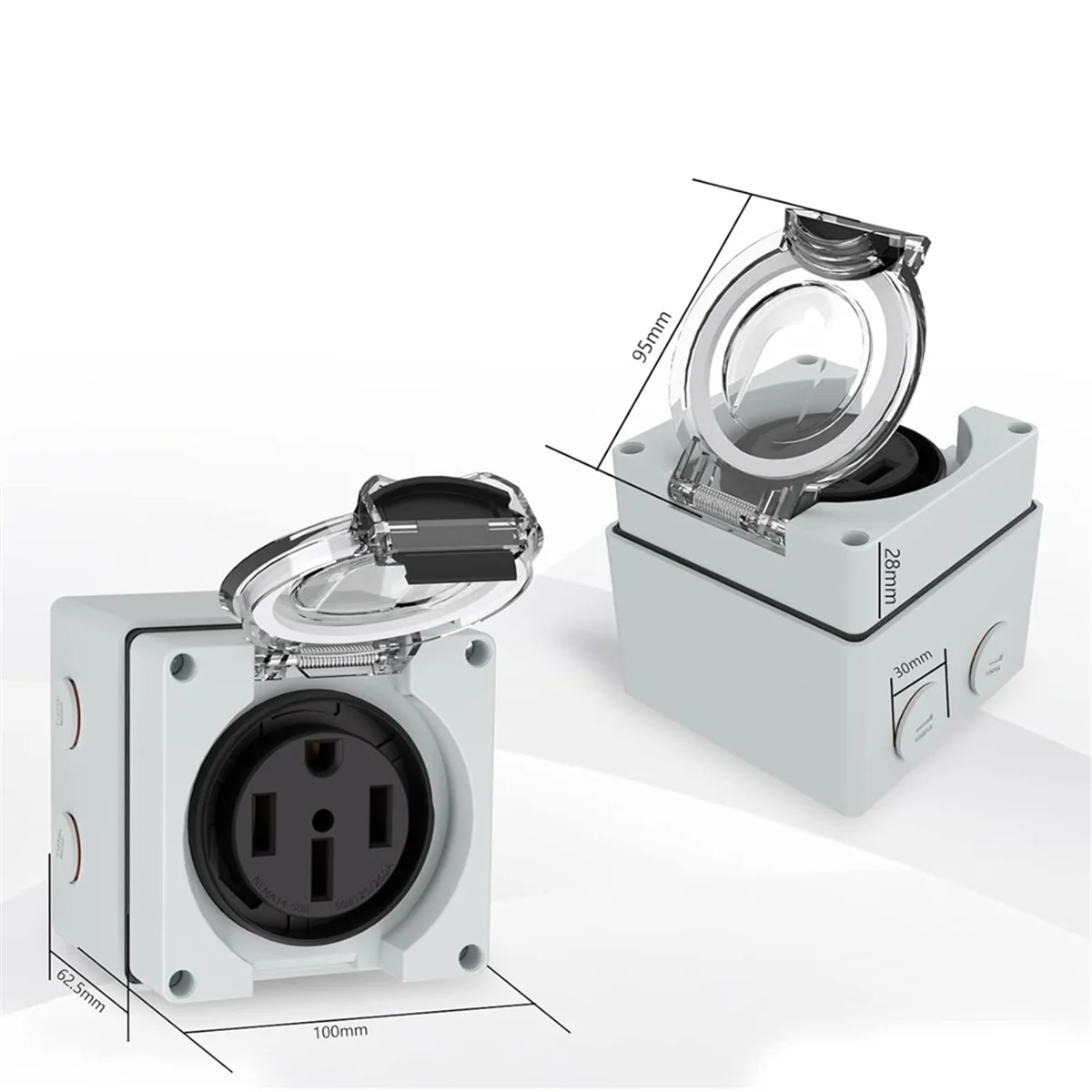 AT16 50Amp Power Outlet Box, 1 - đánh giá và giá Outdoor Power Receptacle Box