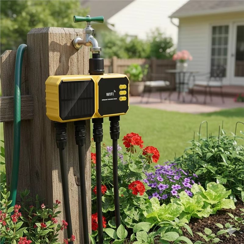AB08-Solar Powered 4 Zone WIFI - đánh giá và giá Power Zone Outdoor Timer