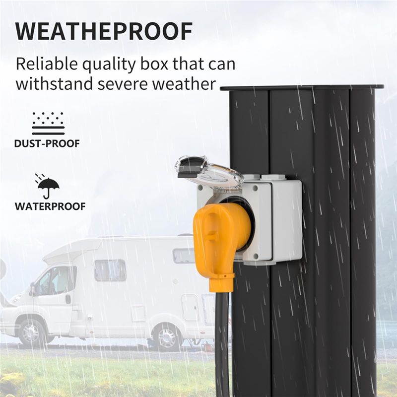 ABYP NEMA TT-30R 30Amp Power O - đánh giá và giá Outdoor Power Receptacle Box