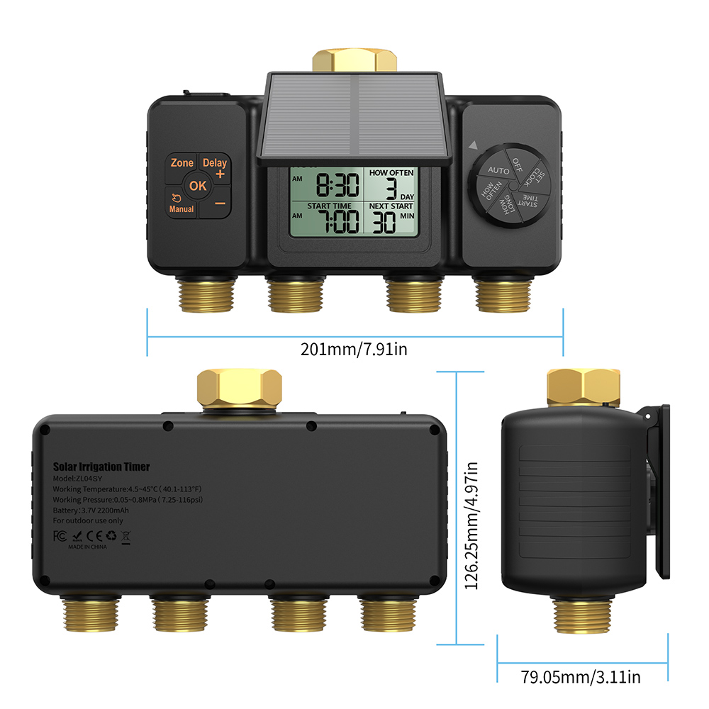 4-Zone Solar Powered Irrigatio - đánh giá và giá Power Zone Outdoor Timer