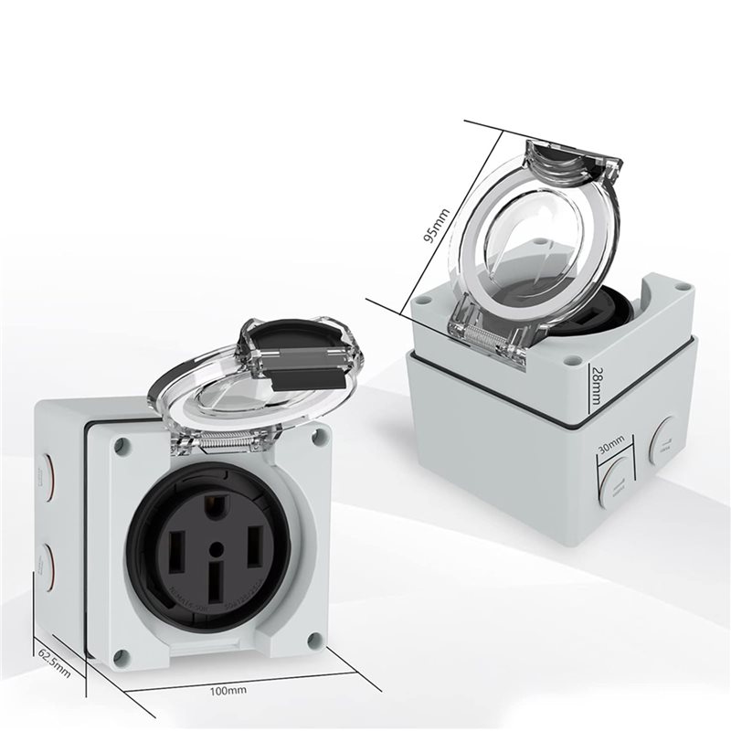 ABLK 6X 50Amp Power Outlet Box - đánh giá và giá Outdoor Power Receptacle Box