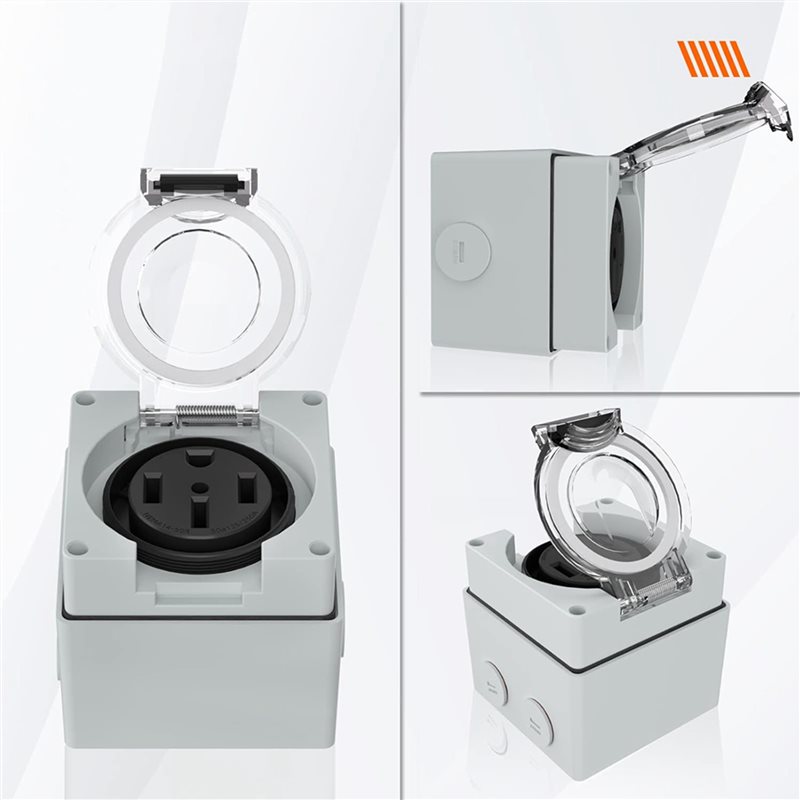 ABLK 6X 50Amp Power Outlet Box - đánh giá và giá Outdoor Power Receptacle Box