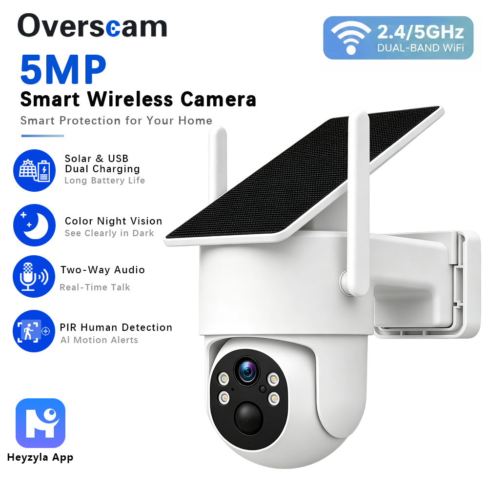 5MP Solar Powered PTZ Camera F - đánh giá và giá Outdoor Power Monitor