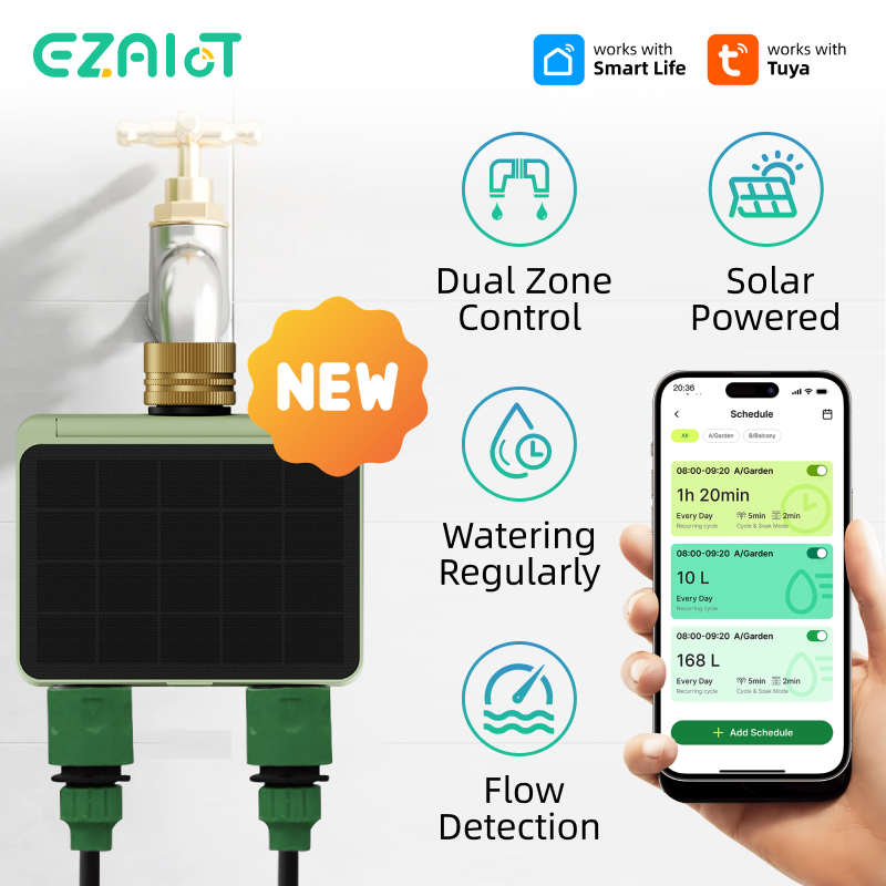 WiFi 2-Zone Automatic Sprinkle - đánh giá và giá Power Zone Outdoor Timer