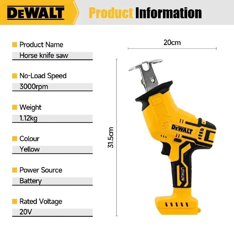 Dewalt Electric Saw 2800RPM Br - đánh giá và giá Pole Saw Cordless