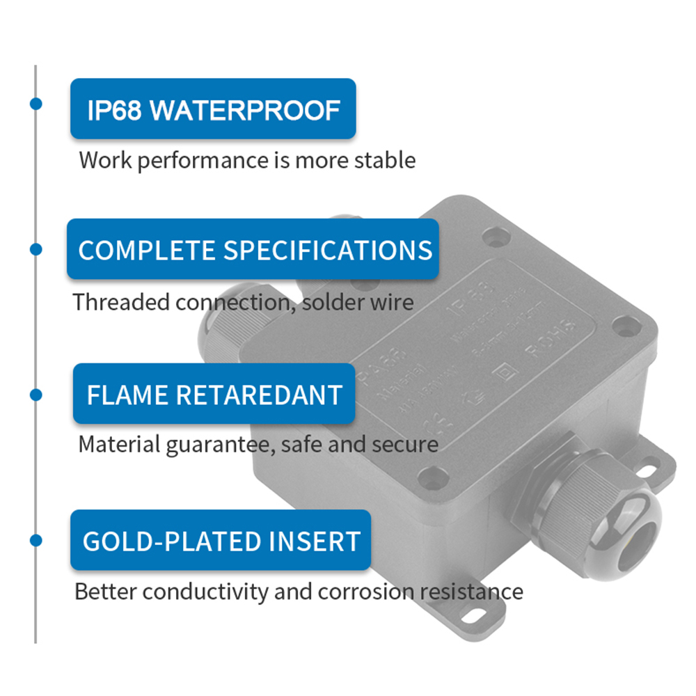 IP68 Outdoor Waterproof Juncti - đánh giá và giá Outdoor Power Supply Box