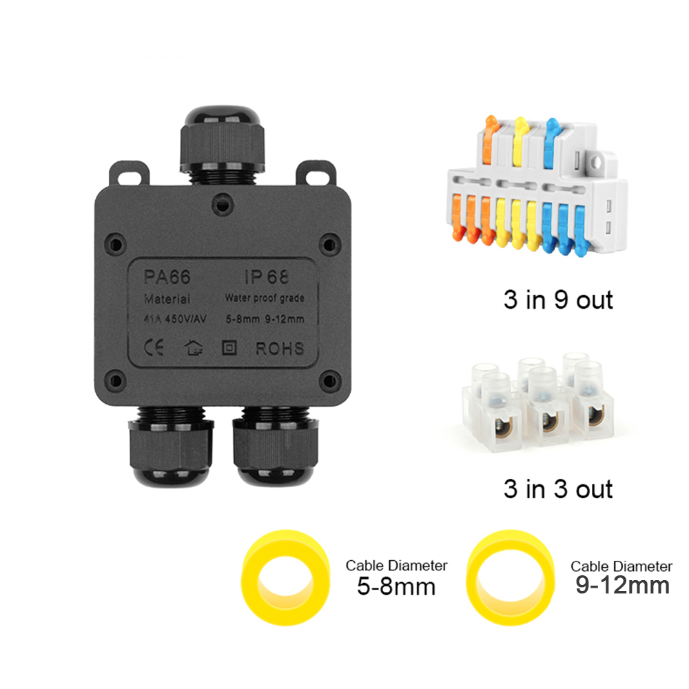IP68 Outdoor Waterproof Juncti - đánh giá và giá Outdoor Power Supply Box