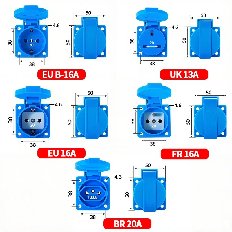 IP54 16A Waterproof Industrial - đánh giá và giá Outdoor Power Wash