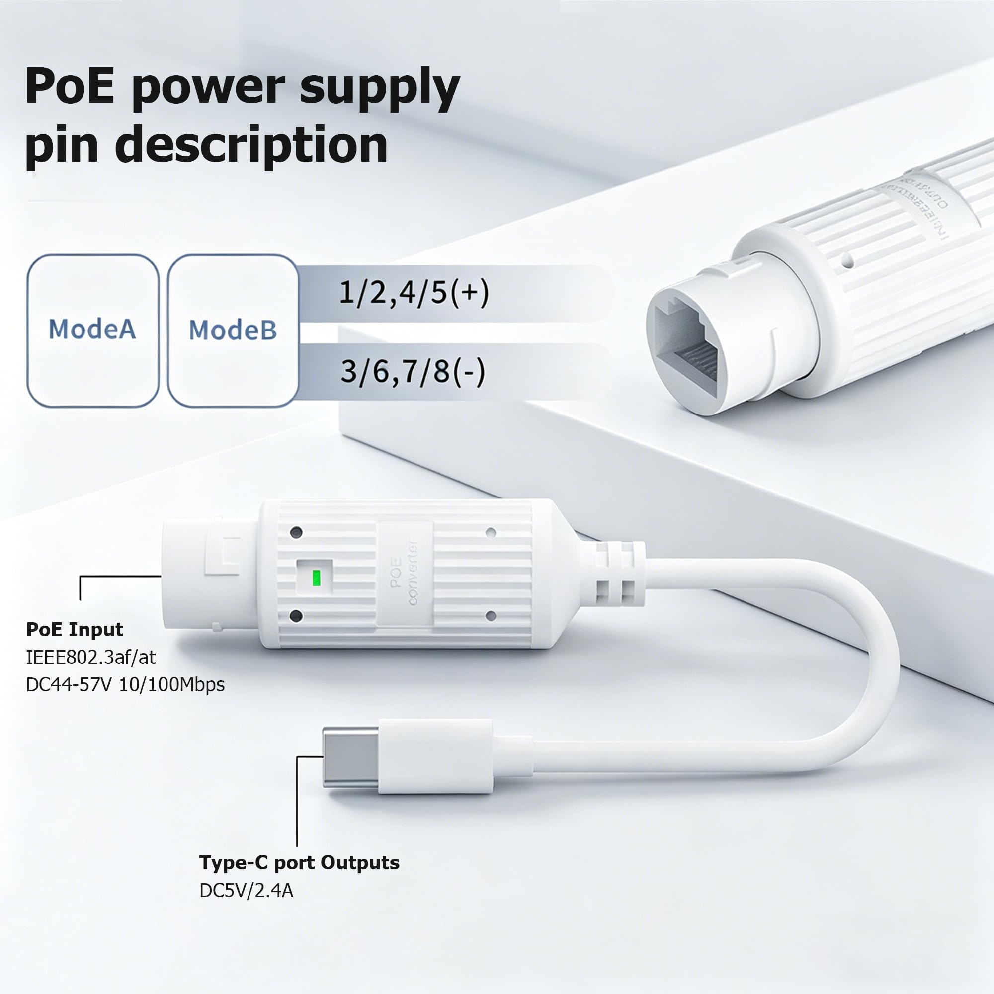POE to USB-C Power Converter R - đánh giá và giá Outdoor Power Monitor