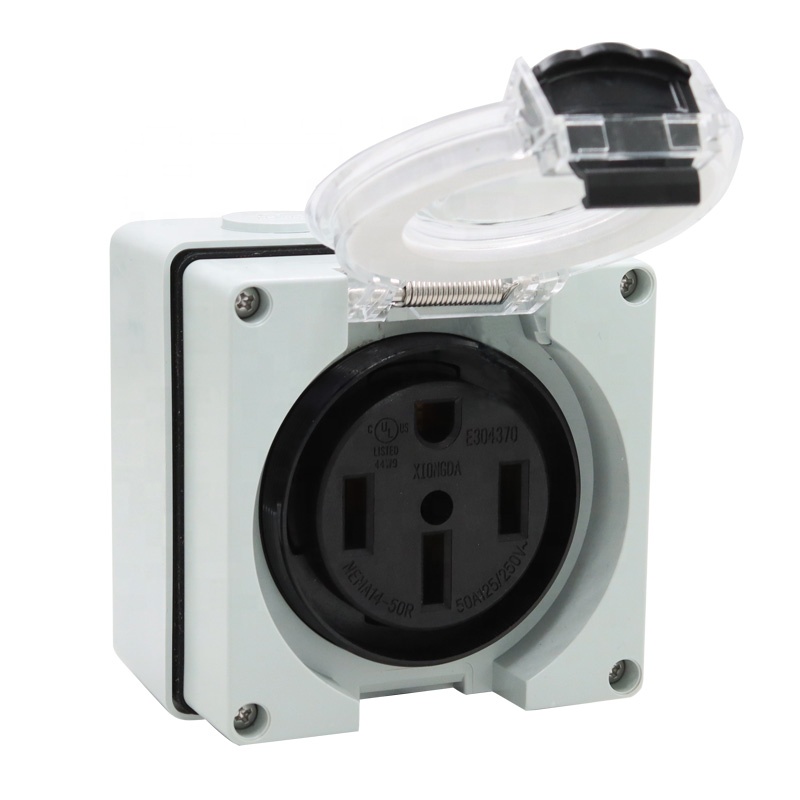 50 Amp Generator RV Power Inle - đánh giá và giá Outdoor Power Receptacle Box