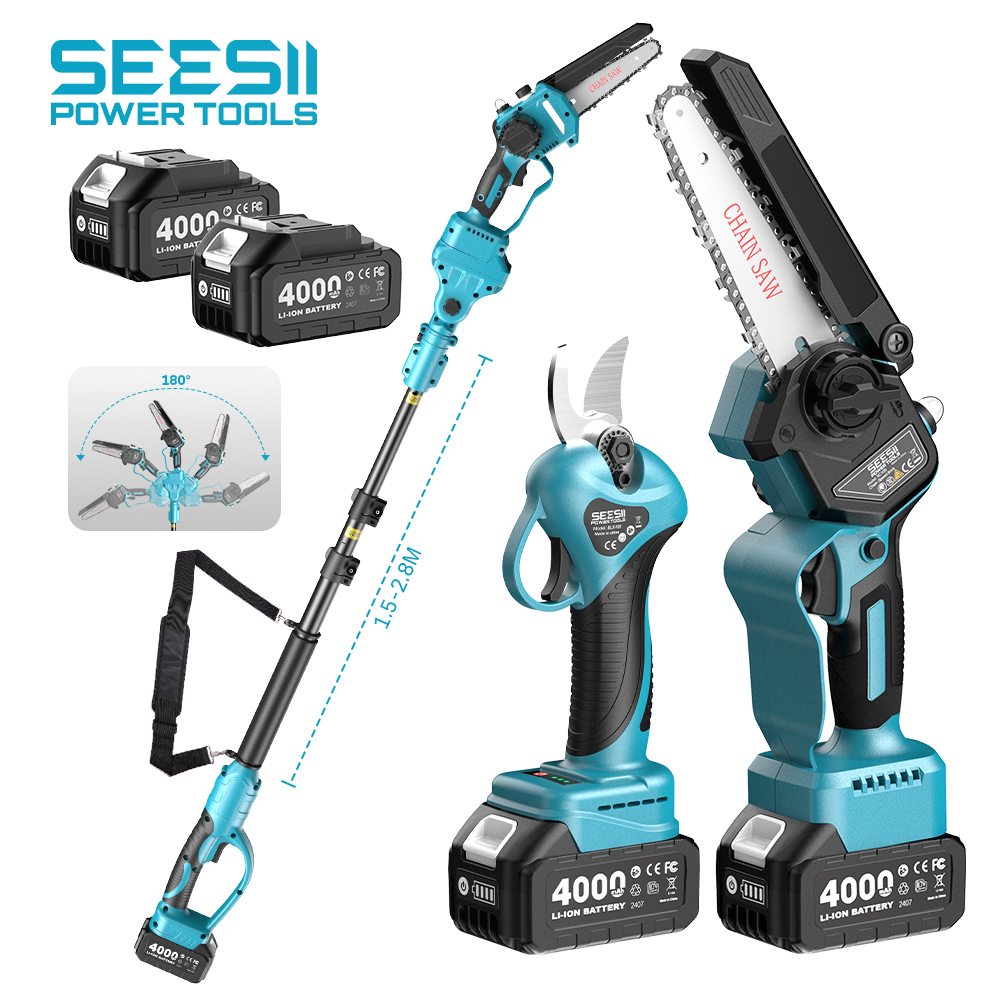 SEESII 3-in-1 Brushless Cordle - đánh giá và giá Pole Saw Cordless