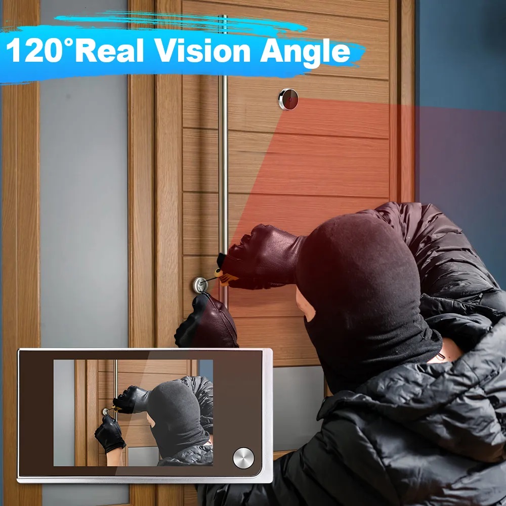 3.5 inch Camera Peephole Doorb - đánh giá và giá Outdoor Power Monitor
