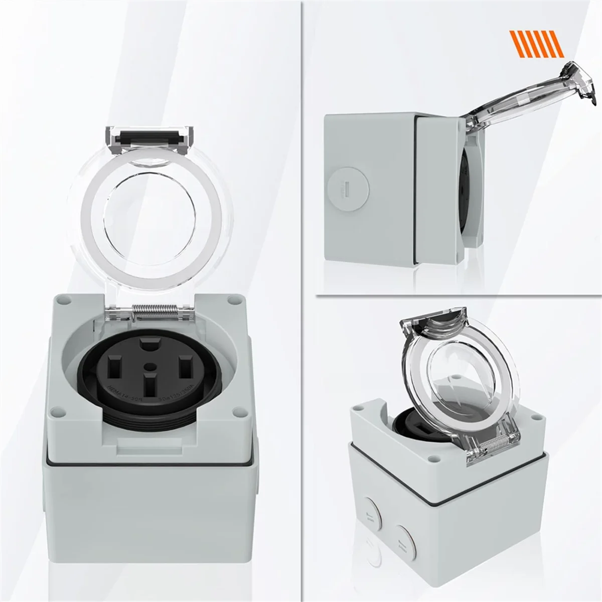 Power Outlet Box, 125/250Volt  - đánh giá và giá Outdoor Power Receptacle