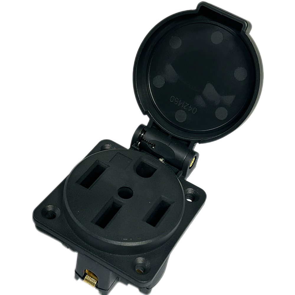 Black Waterproof 50 Amp Genera - đánh giá và giá Outdoor Power Receptacle Box