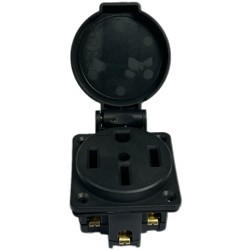 Black Waterproof 50 Amp Genera - đánh giá và giá Outdoor Power Receptacle Box