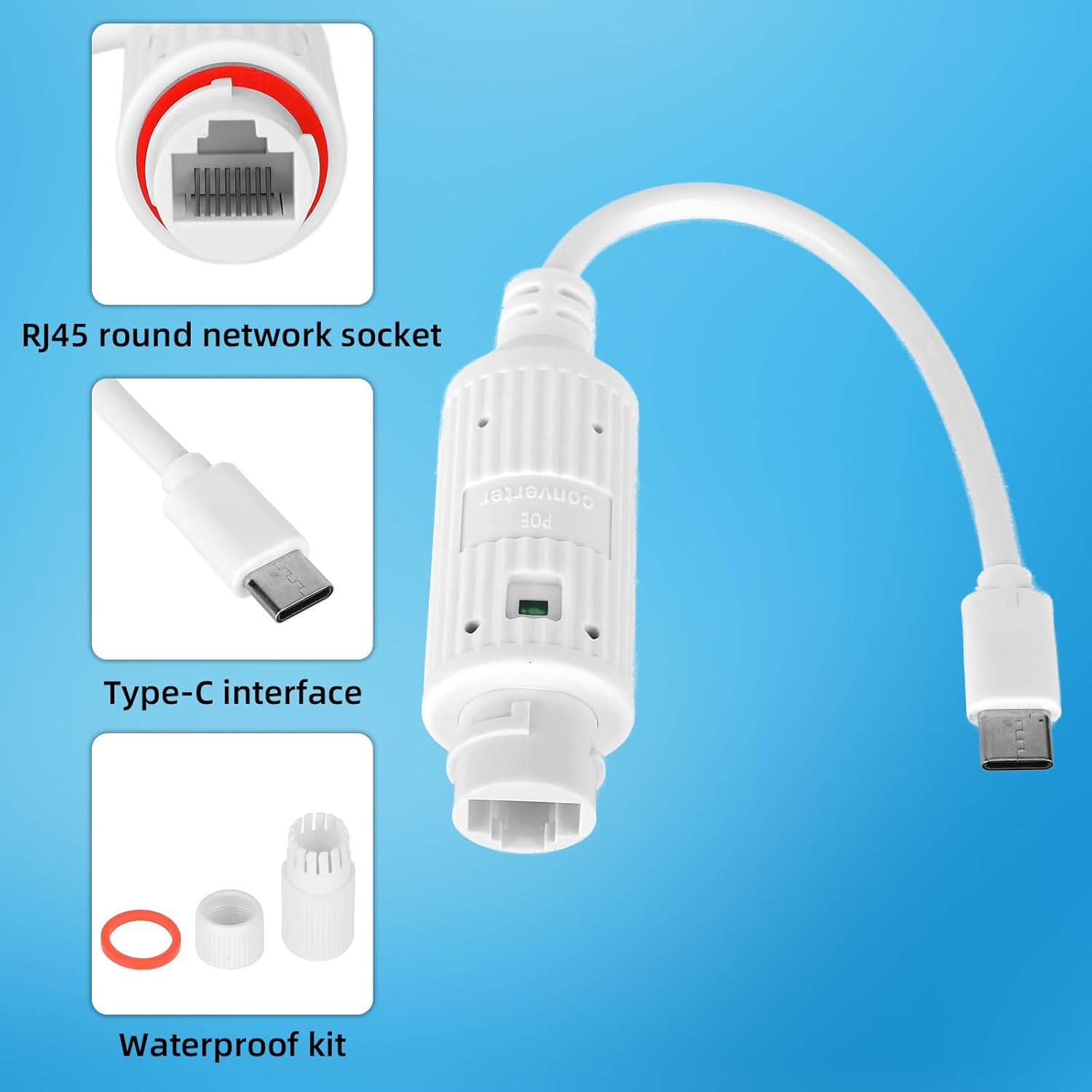 POE to USB-C Power Converter O - đánh giá và giá Outdoor Power Monitor
