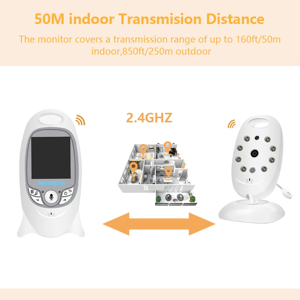 VB601 Electronic Baby Monitor  - đánh giá và giá Outdoor Power Monitor