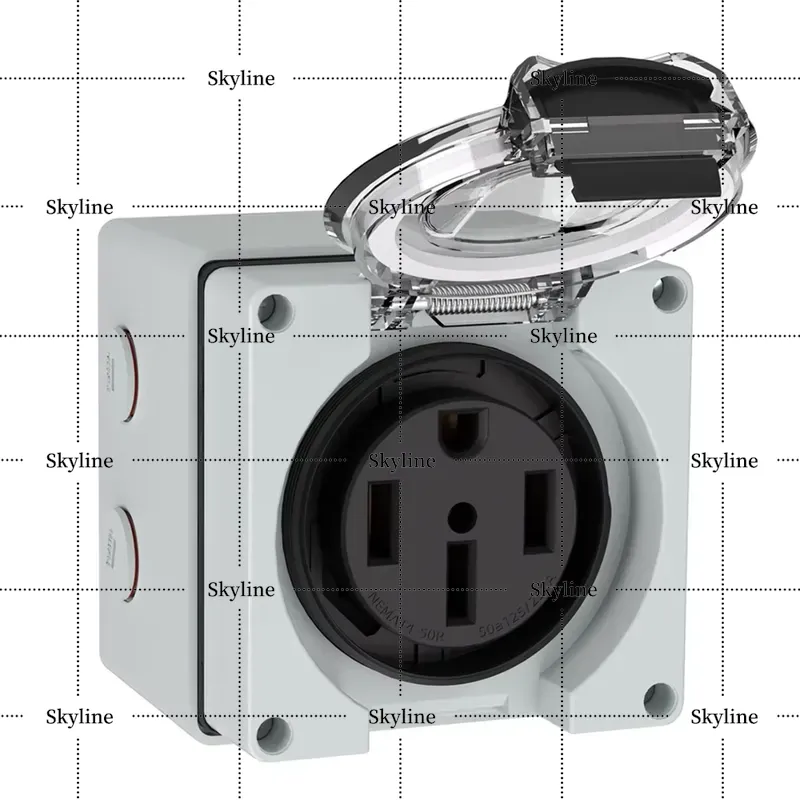 B67A 50 Amp Power Outlet Box 1 - đánh giá và giá Outdoor Power Receptacle