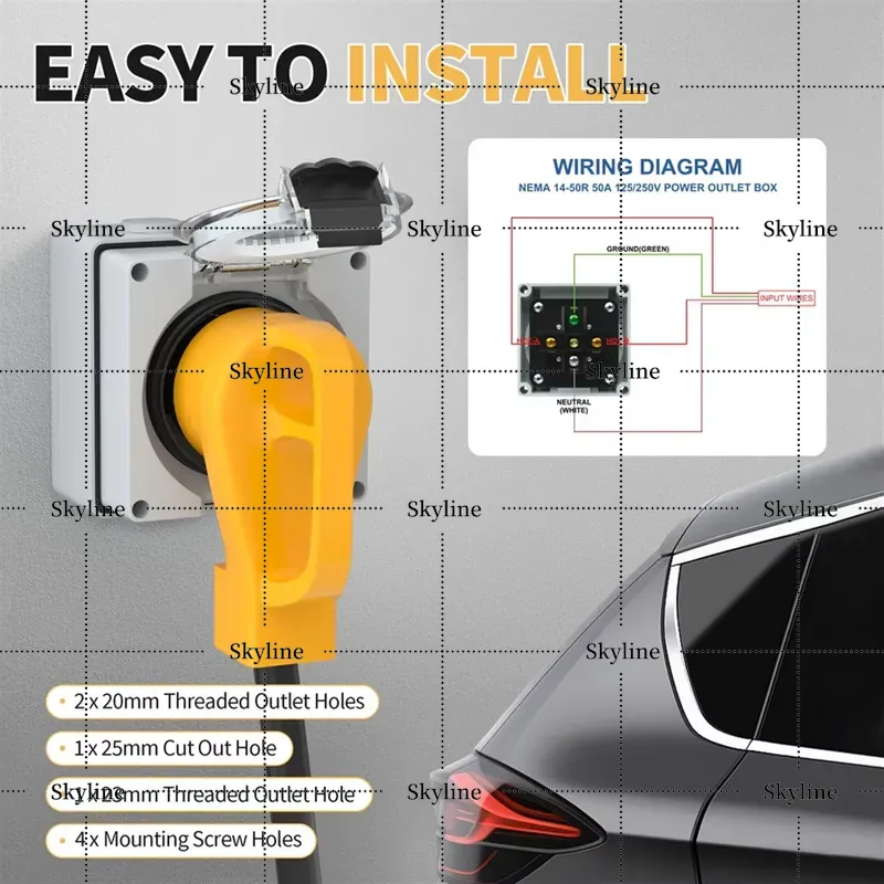B67A 50 Amp Power Outlet Box 1 - đánh giá và giá Outdoor Power Receptacle