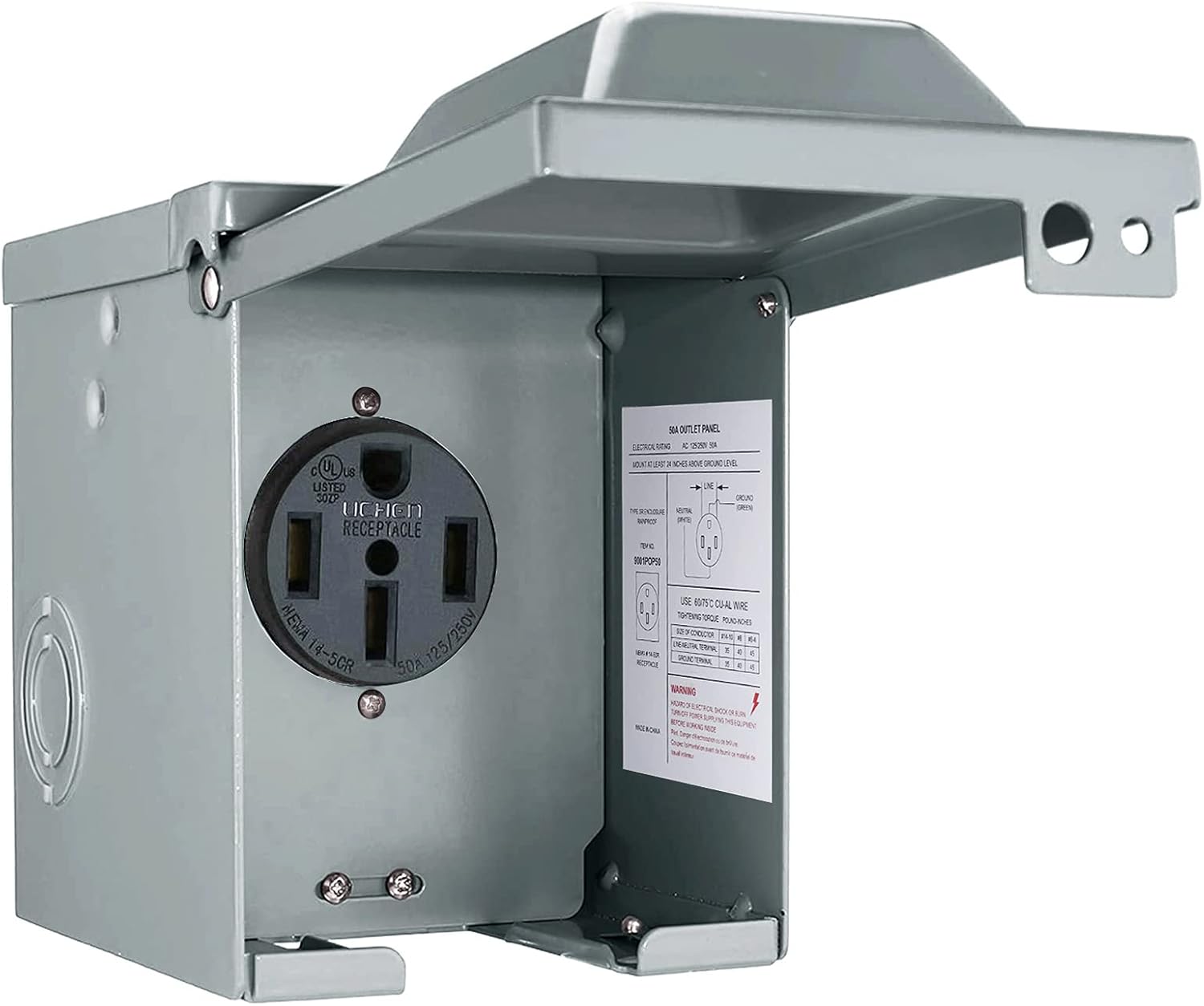 30/50 Amp 125/250 Volt RV Powe - đánh giá và giá Outdoor Power Receptacle