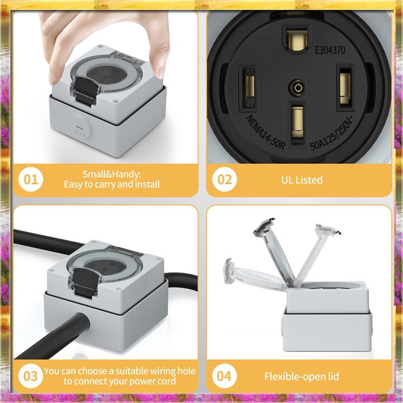 AA46 HOT-50Amp Outdoor Power O - đánh giá và giá Outdoor Power Receptacle